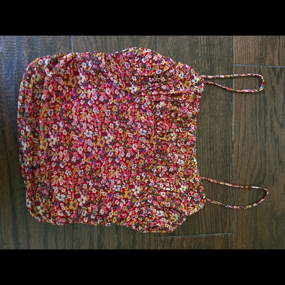 boutique floral print tank top